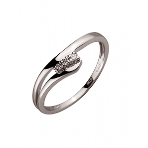 Золотое  кольцо с бриллиантами (01-200164504) фотография