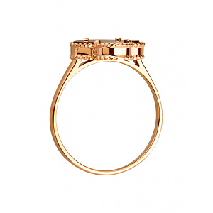 Золотое кольцо с цирконием куб. (01-200443804) фотография