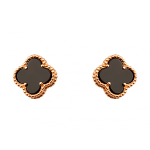 Золоті сережки з цирконієм куб. (01-200573504) фотографія