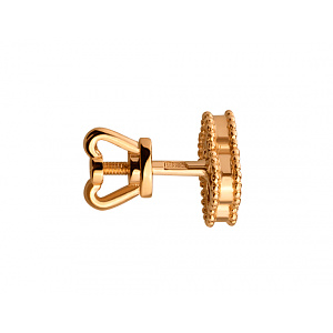 Золоті сережки з цирконієм куб. (01-200573504) фотографія