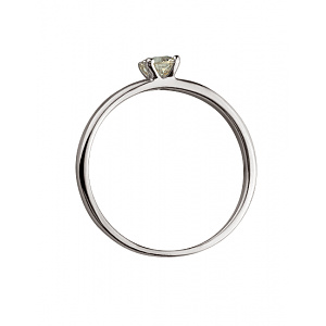 Золота каблучка з діамантом (01-200633404) фотографія