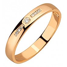 Золота каблучка з діамантом (01-200783604)