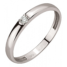 Золотое обручальное кольцо  с бриллиантом (01-200838304)