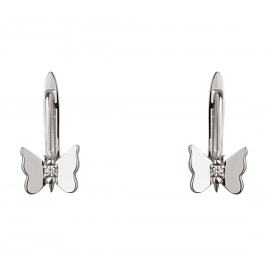 Золоті сережки з фіанітами (2б_с-238) фотографія