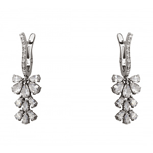 Золоті сережки з фіанітами (2б_с-252) фотографія