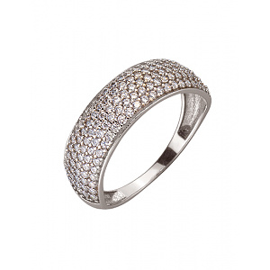 Золотое кольцо с цирконием куб. (01-200079205) фотография