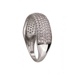 Золотое кольцо с цирконием куб. (01-200079205) фотография