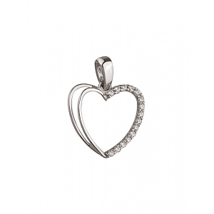 Золотий кулон з цирконієм куб. (01-200120305) фотографія