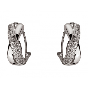 Золотые серьги с бриллиантами (01-200374205) фотография