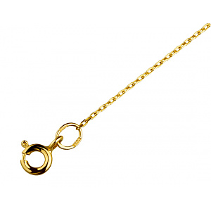 Золоте кольє з цирконієм куб. (01-200382805) фотографія