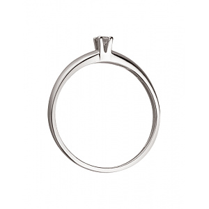 Золота каблучка з діамантом (01-200413805) фотографія