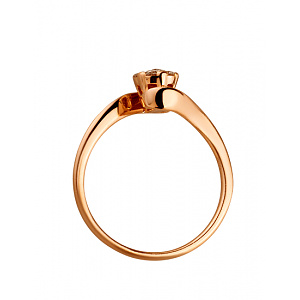 Золотое кольцо с бриллиантами (01-200422705) фотография