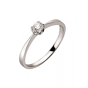 Золота каблучка з діамантом (01-200563605) фотографія