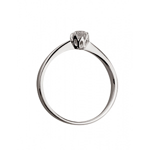 Золота каблучка з діамантом (01-200563605) фотографія