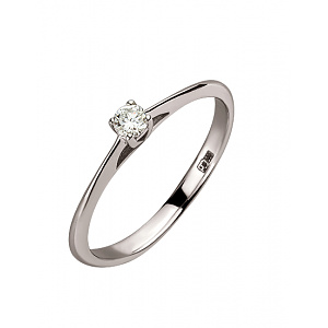 Золотое кольцо с бриллиантом (01-200616905) фотография