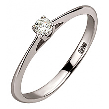 Золота каблучка з діамантом (01-200616905)