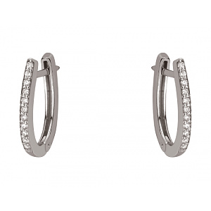 Золотые серьги с бриллиантами (01-200749305) фотография