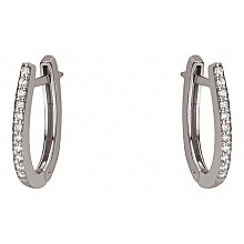 Золотые серьги с бриллиантами (01-200749305)