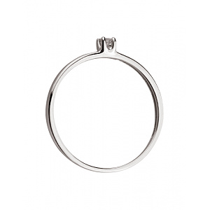 Золота каблучка з діамантом (01-200781105) фотографія