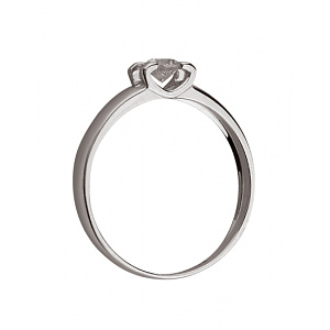 Золота каблучка з діамантом (01-200783605) фотографія