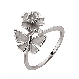 Золота каблучка з діамантом (01-200785605) фотографія