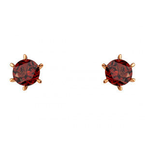 Золоті сережки з гранатами (01-200819305) фотографія