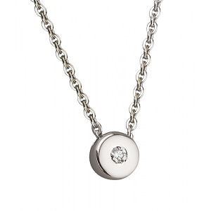 Золотое колье с бриллиантом (01-200845105) фотография