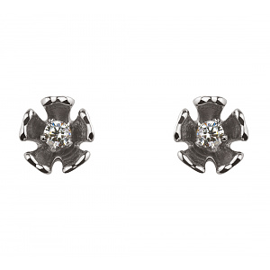 Золоті сережки з фіанітами (2б_с-130) фотографія