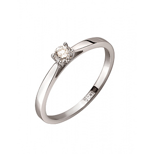 Золота каблучка з діамантом (01-200449106) фотографія