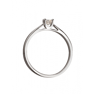 Золота каблучка з діамантом (01-200449106) фотографія