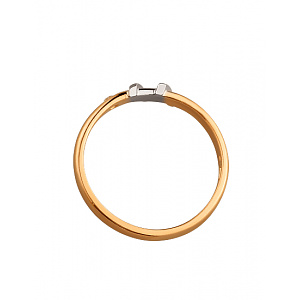 Золотое кольцо с бриллиантом (01-200547206) фотография