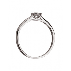 Золота каблучка з діамантами (01-200566906) фотографія