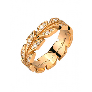 Золота каблучка з діамантами (01-200581606) фотографія