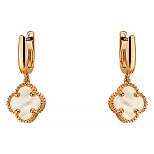 Золоті сережки з перламутром (01-200590106)