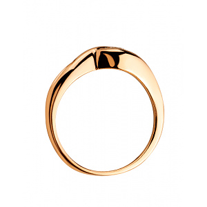 Золота каблучка з діамантом (01-200633406) фотографія