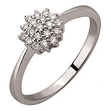 Золотое  кольцо с бриллиантами (01-200781106)