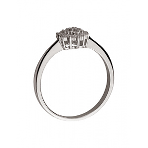 Золотое  кольцо с бриллиантами (01-200781106) фотография