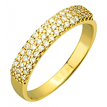 Золота каблучка з діамантами (01-200785606)