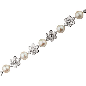 Золоте кольє з перлинами (2б_кл-002) фотографія