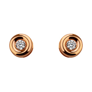 Золотые серьги с фианитами (1б_с-094) фотография