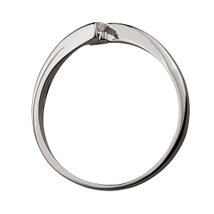 Золотое кольцо с бриллиантом (2к-079) фотография