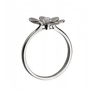 Золотое кольцо с фианитом (2б_к-206) фотография