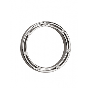 Золотое обручальное кольцо  с бриллиантами (01-18656507) фотография