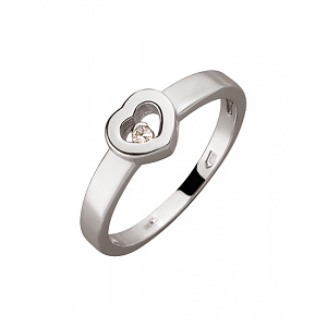 Золота каблучка з діамантом (01-200120307) фотографія