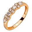 Золота каблучка з цирконієм куб. 01-200364907 фотографія 1
