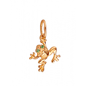 Золотой кулон с цирконием куб. (01-200447807) фотография