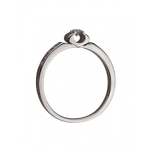 Золота каблучка з діамантами (01-200539507) фотографія