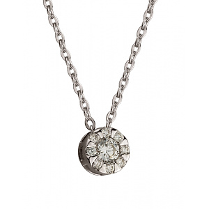 Золоте кольє з діамантами (01-200547207) фотографія