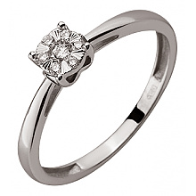 Золотое кольцо с бриллиантами (01-200569607)