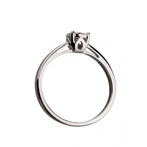 Золота каблучка з діамантами (01-200569607) фотографія